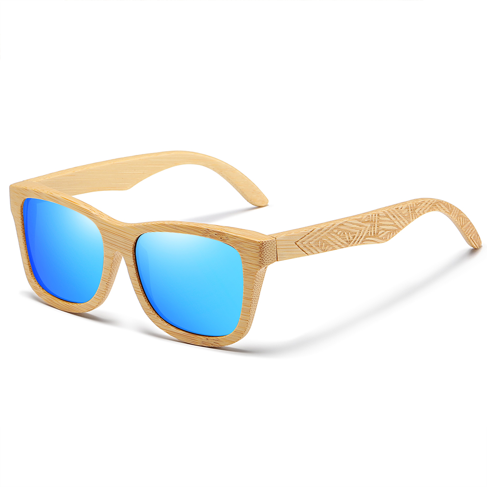 Gm Brand Handgemaakte Natuurlijke Houten Bamboe Zonnebril Luxe Zonnebril Gepolariseerde Houten Oculos De Sol Masculino