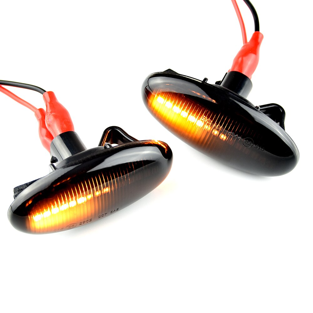 2 pièces LED clignotant dynamique côté marqueur lumière séquentielle clignotant pour Mazda 2 pour Mazda 3 5 6 BT-50 MPV