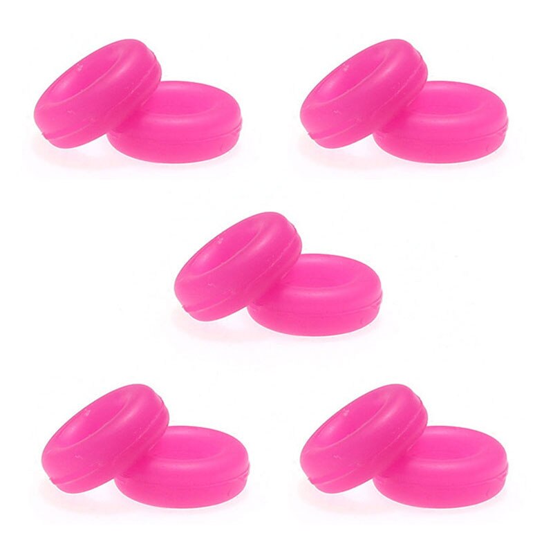 5Pairs Round Glasses Ear Hooks Eyeglasses Sports Temple Tips Anti Slip Silicone Grips Eyewear Accessories Silicone Non-slip: rose red