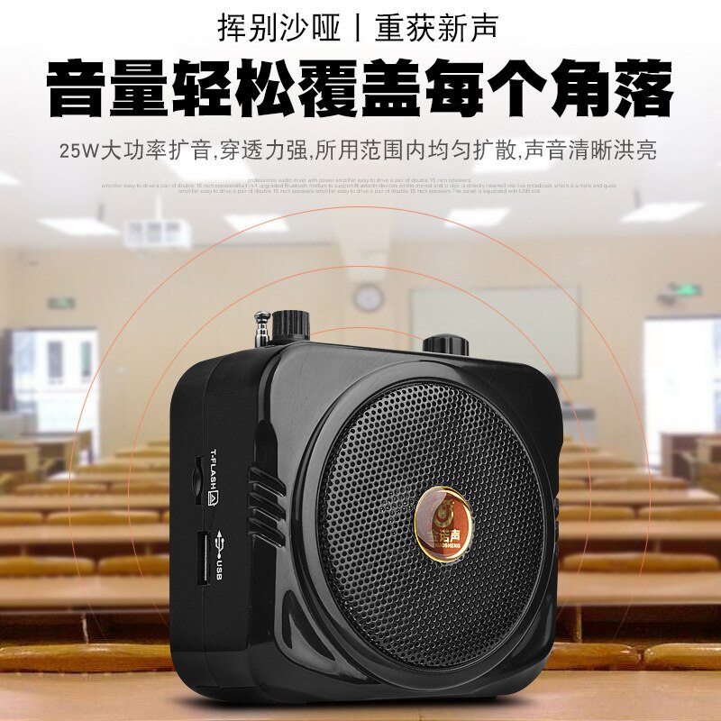 2.4G Onderwijs Draadloze Kleine Bee Luidspreker Sales Booth Kleine Hoorn Selling Headset Megafoon: Package A