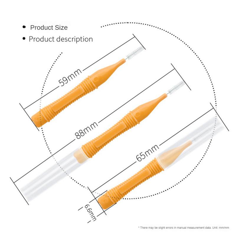 Mondverzorging Push-Pull Interdentale Borstels Orthodontische Draad Tandenborstel Geïmporteerd Kaliber 0.4-1.0Mm Gratis Shippingbox Borstels