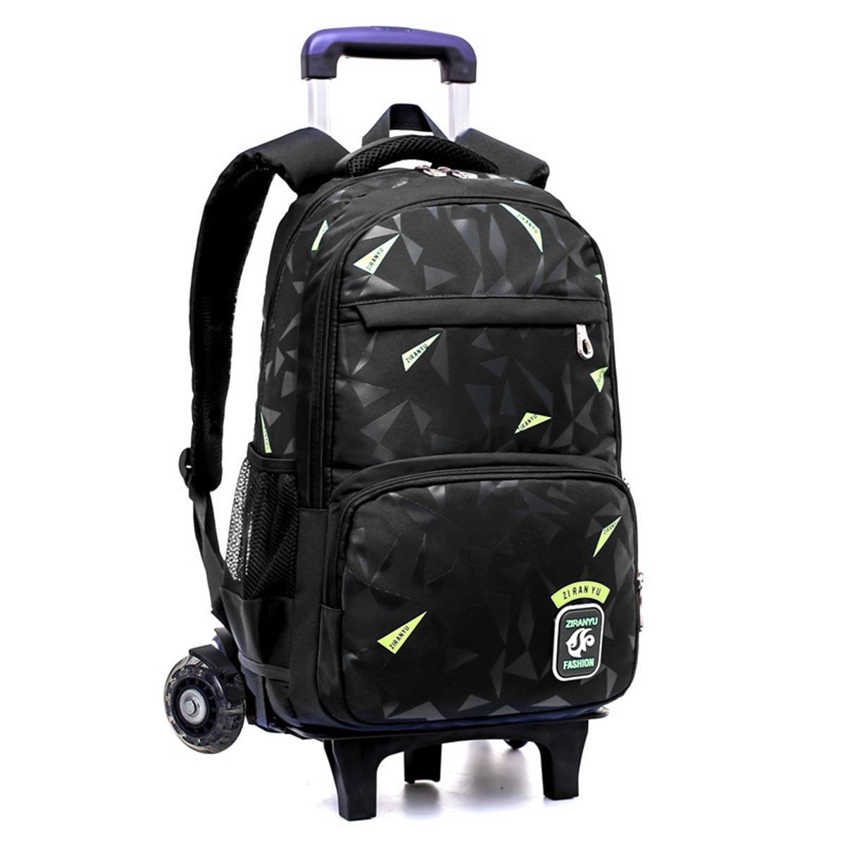 imperméable à l'eau amovible enfants sacs d'école avec 2/6 roues escaliers enfants chariot cartable livre sacs garçons filles sac à dos