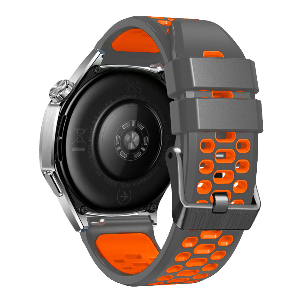 Tofarvet silikone 22mm urrem, åndbar rem til coros pace 3/ apex 46mm urrem til coros apex 2 pro armbånd, armbånd