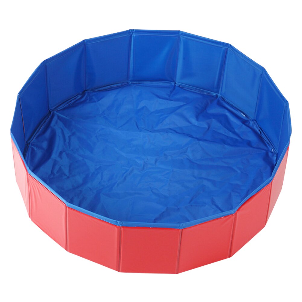 Dog Swimming Pool Foldable Pet Pool Bath Swimming Tub Bathtub Pet Collapsible Bathing Pool for Dogs Cats Kids Bath Bucket Tub: red / 60x20 cm