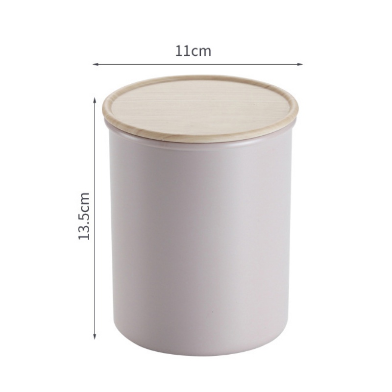 Simple Multigrain Nut Seasoning Storage Container Cylindrical Food Sealed Cans Plastic Airtight Storage Jars Creal Dispenser: P2