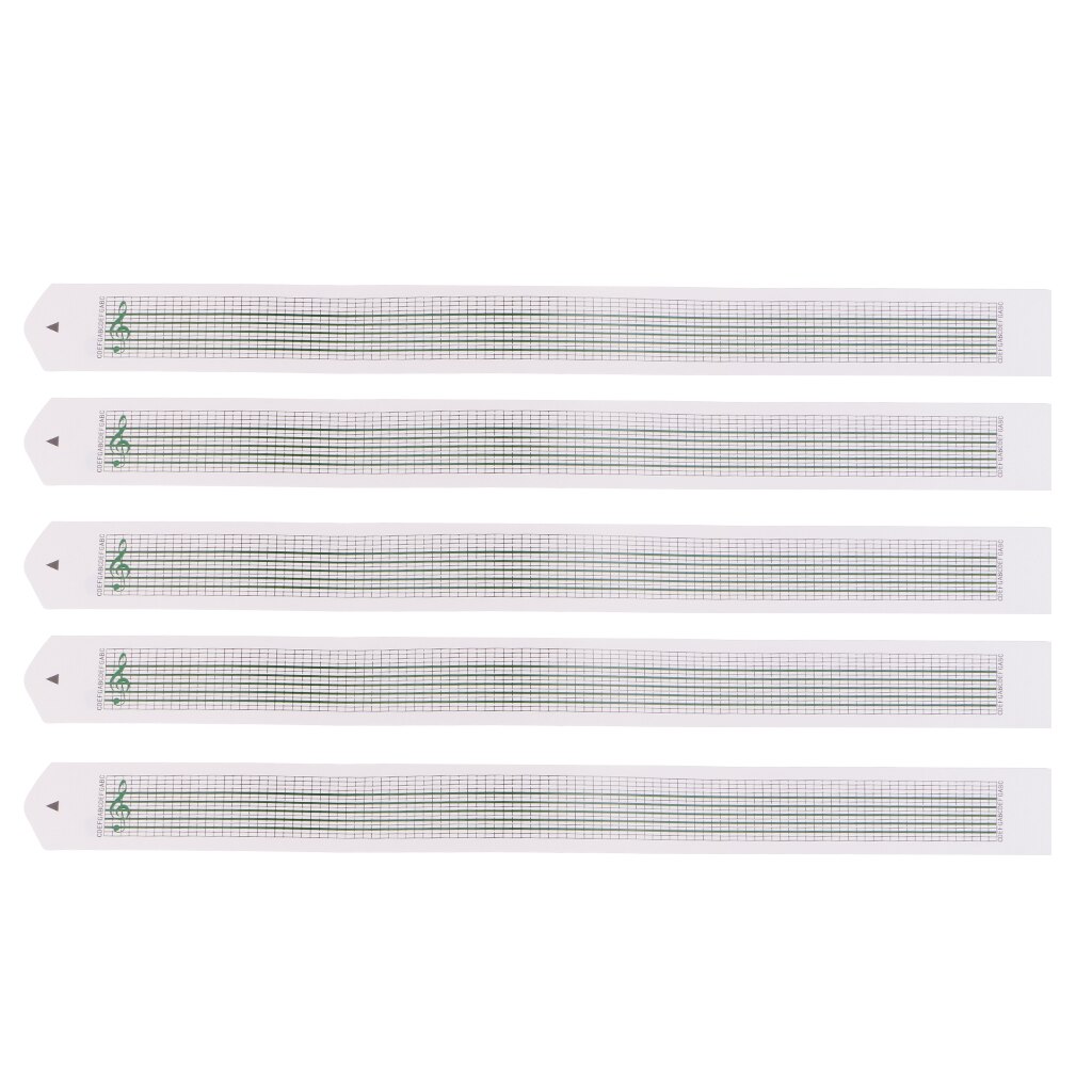 5pcs Blank Strips for 15 Note Hand Crank Music Box Using Punched Paper Strip