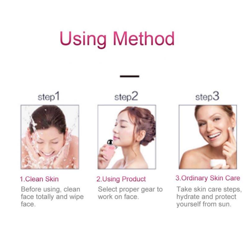 Mini Microcurrent Face Lift Machine Skin Tightening Facial Wrinkle Remover Device Face Lifting Spa USB Charging Beauty Massager