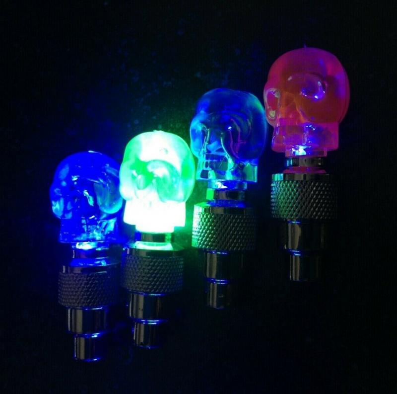Fiets Nozzle Licht Neon Band Gas Mondstuk Ventiel Glow Stick Led Tyre Ventieldopjes Wiel Spaken Led Licht fiets Accessoires