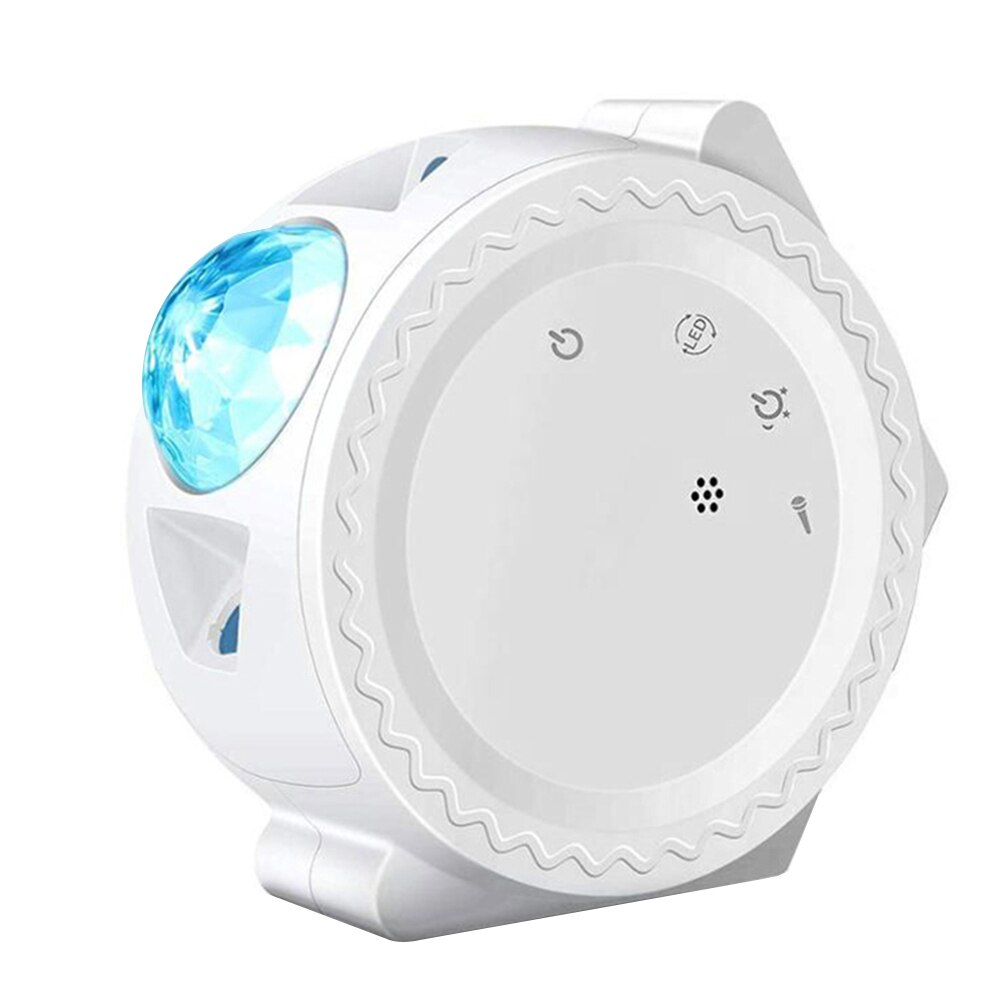 Projector Night Light 6 Color Starry Sky Projector Lamp USB Charging Projection Smart Night Light: USB White