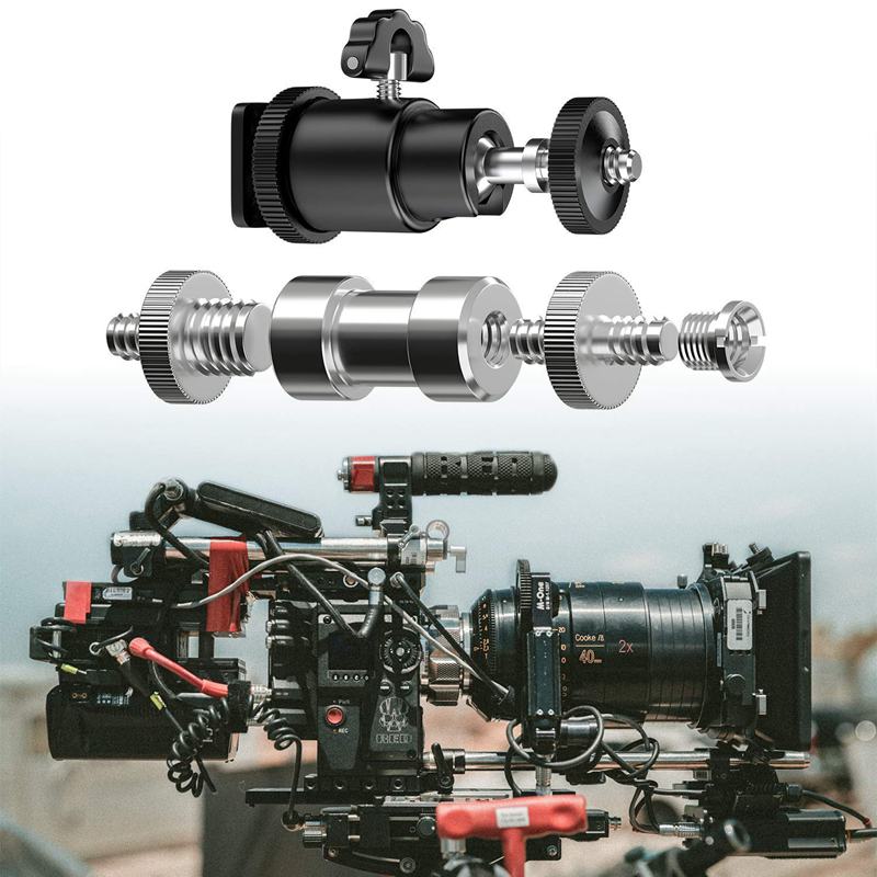 Vite per fotocamera, 21 pezzi 1/4 pollici convertitore da 3/8 pollici viti filettate 1/4 pollici adattatore per slitta a caldo supporto per fotocamera testa a sfera Set fotocamera/viaggio