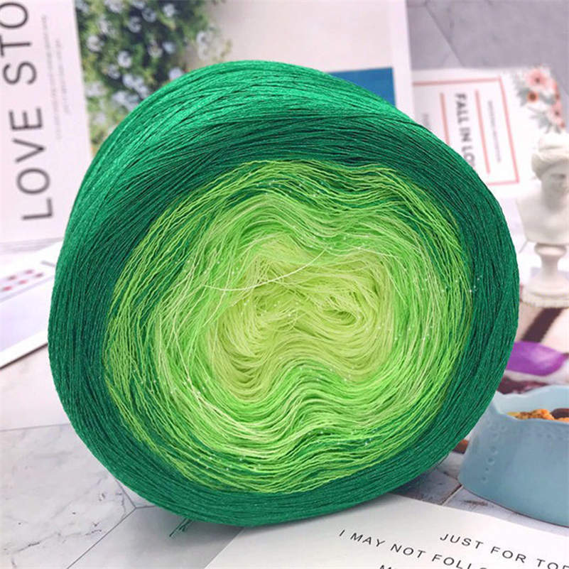 Cake Gradient Rainbow Color Cotton Yarn 500g Fancy Hand-Crocheting Yarn for Shawl Children Dress Diy Hand Knitting Materials: 4