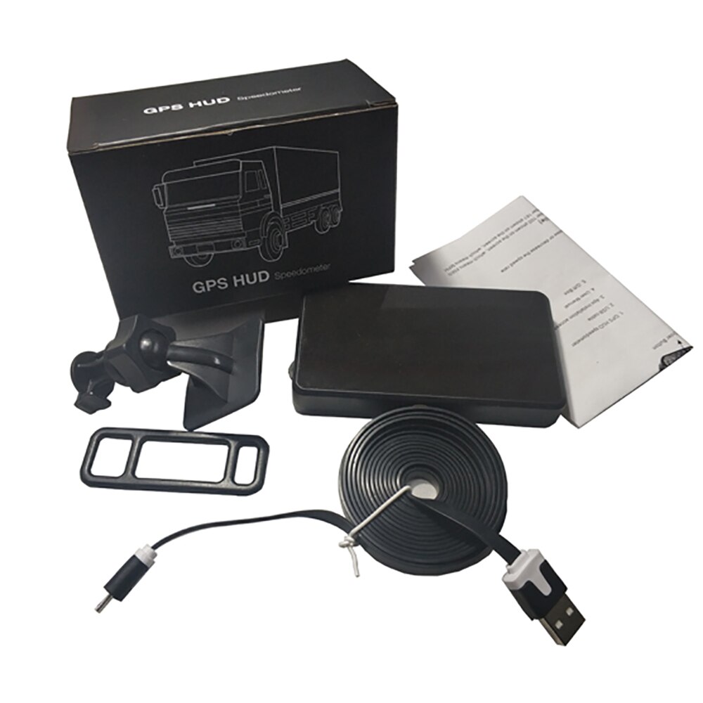 C80 Car GPS Speedometer Speed Odometer Mileage Odometer Hud Display Digital Car Speed Alarm MPH KMH Altitude Display Projector