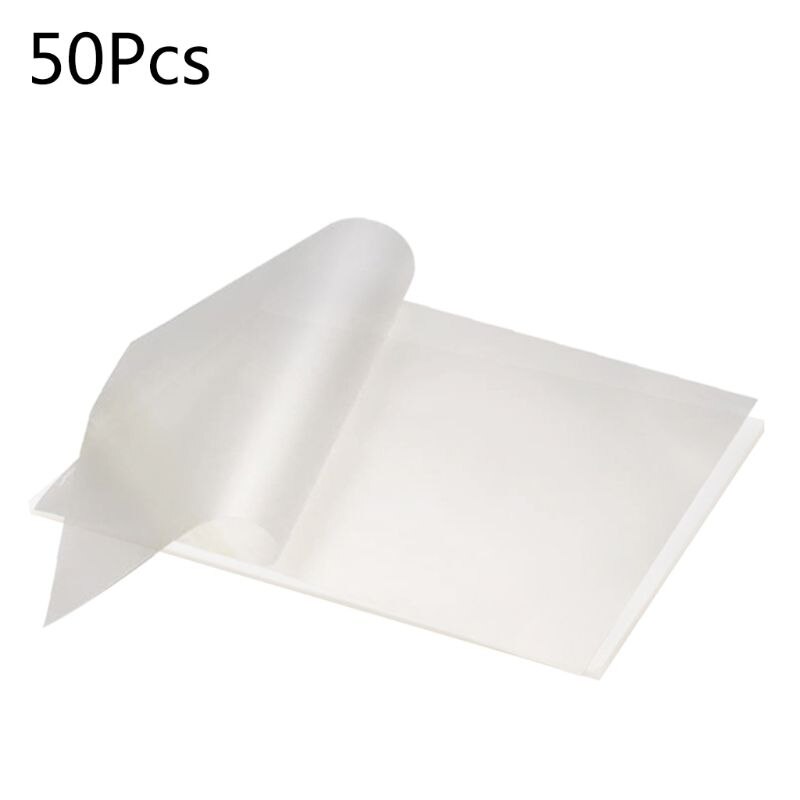 10/50/100pcs A4 Thermal Laminating Film for Photo Files Card Picture Lamination Pouch Laminator Films Plastifieuse: 50Pcs