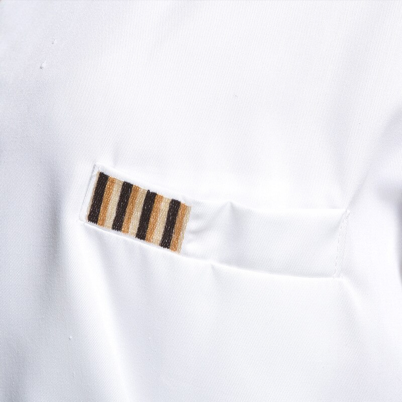 Zomer Korte mouwen Ademend Enkele-breasted Restaurant Chef-kok Jas Keuken Kok Pak Netto Terug Man Vrouw Chef Uniform