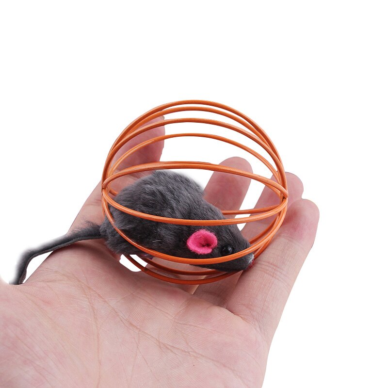 1 Pc Cat Scratch Bal Speelgoed Kat Interactief Speelgoed Gesimuleerde Muis Rat Muizen Kooi Kitten Speelgoed Grappige Kat Speelgoed Huisdier accessoires