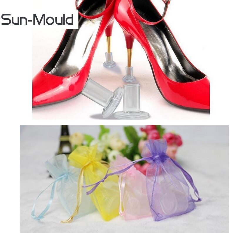 Protector de tacón alto para zapatos de baile latino, 60 par/lote, para mujer, antideslizante, para de boda