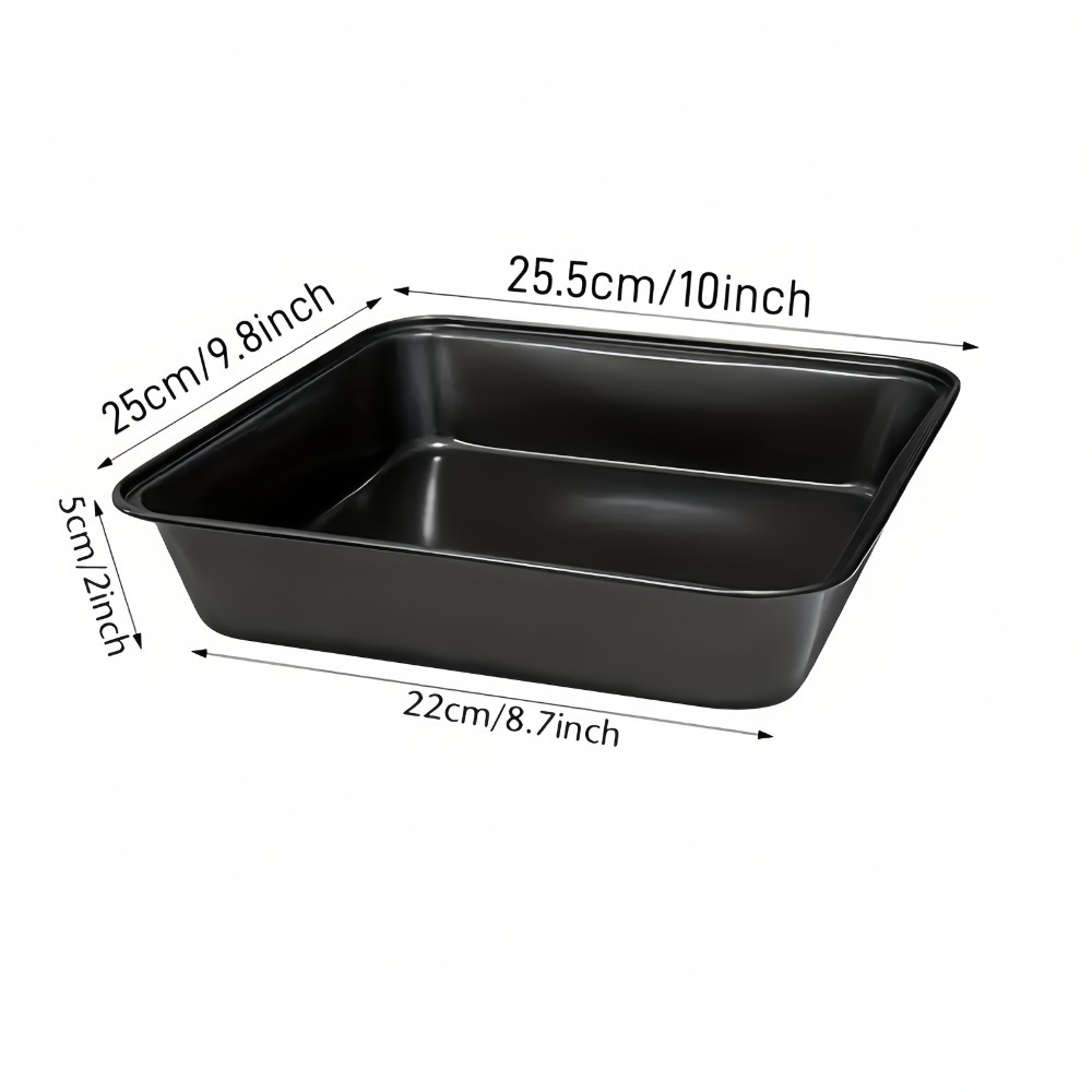 Nonstick Rectangular Carbon Steel Roasting Pan | Rustproof Baking Tray for Bread Cake Kitchen Utensils Carbon Steel: light green