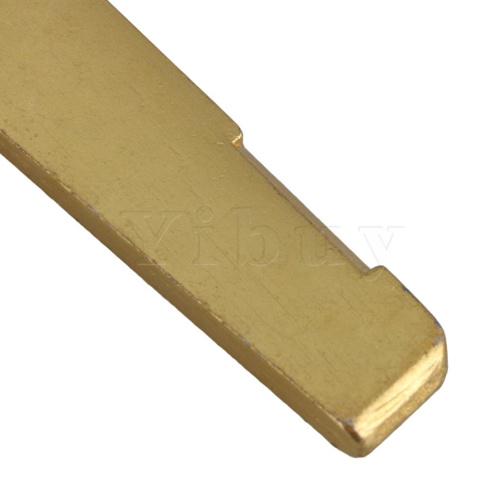 Yibuy golden metal 76mm- brugzadel & moer kit voor 6- snarige akoestische gitaar