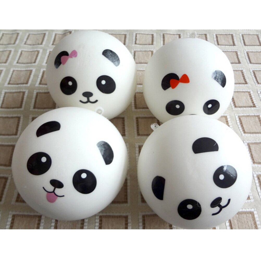 1PC high grade Panda Squishy Kawaii Buns Bread Charms Jumbo Panda Squishy Soft Buns Bread Classic Pretend Tots 7cm