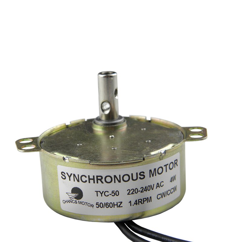 CHANCS TYC-50 220V dauerhaft Magnet AC Synchron Motor- 1,4 RPM CW/CCW Niedriger Geschwindigkeit Motor-