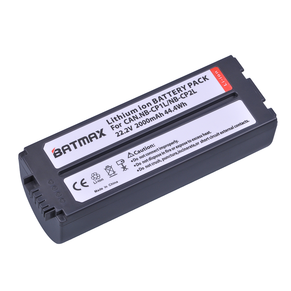 Batmax NB-CP2L NB-CP2LH batterie NB-CP1L et chargeur pour Canon SELPHY CP1500 CP1300 CP1200 CP910 CP900 CP800 CP790 CP780 CG-CP200: WHITE