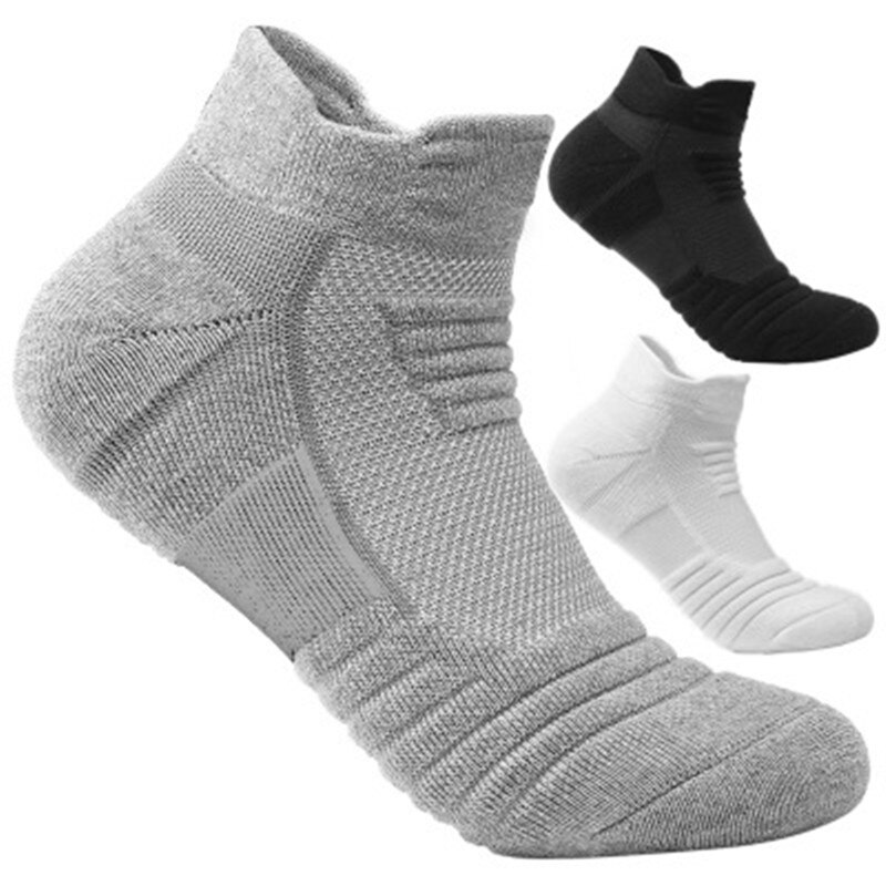 Calcetines tobilleros transpirables para correr, de algodón, Unisex, absorben el sudor, para deportes al aire libre, ropa interior antideslizante, calcetines de compresión para senderismo