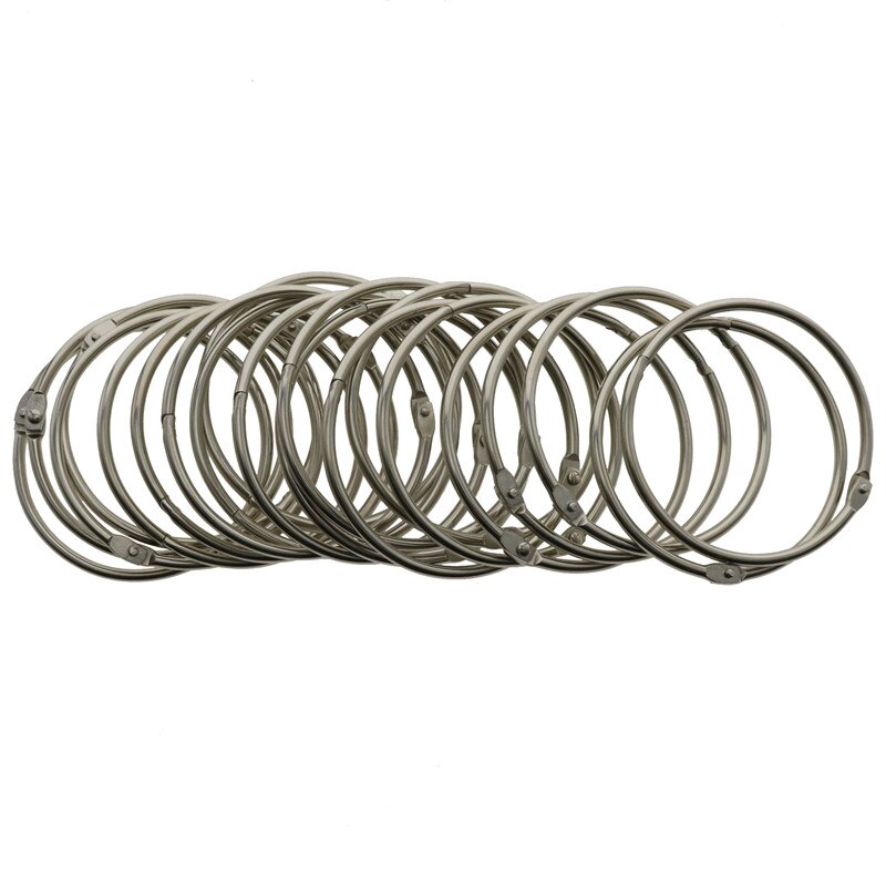 20 st 20/30/25/45mm inre metall löst blad bokpärm spänne ring nyckelring scrapbook skissbok hantverk foto split