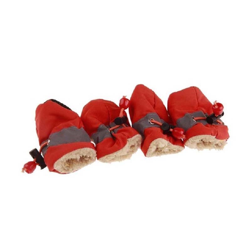 Dog Socks Shoes Rain Waterproof Booties Sock Paw Care Anti-slip Shoes For Small Dog Puppies Footwear Spring Dog Accessoriess: Red / 6
