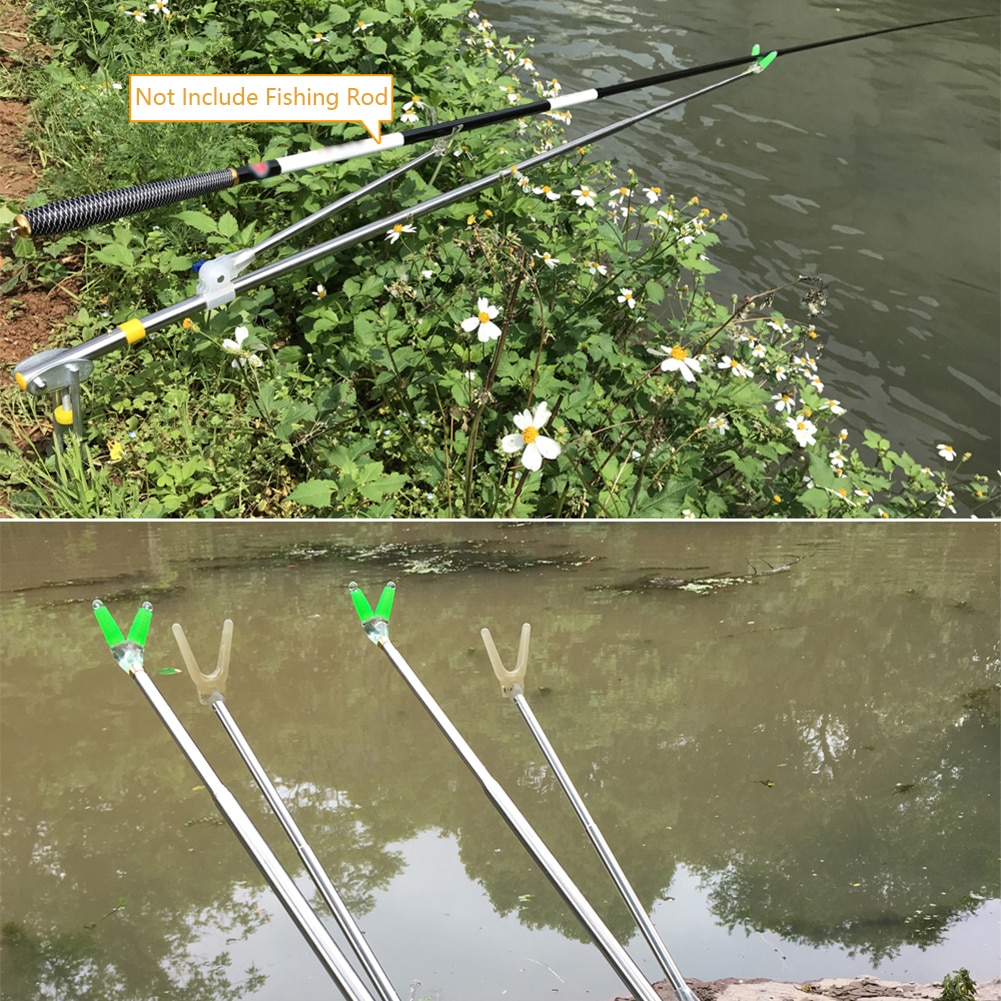 Fishing Rod Holder Angle Adjustable 180 Degrees With Different Inclination Angles Telescopic Fishing Tool Hand Rod Holder