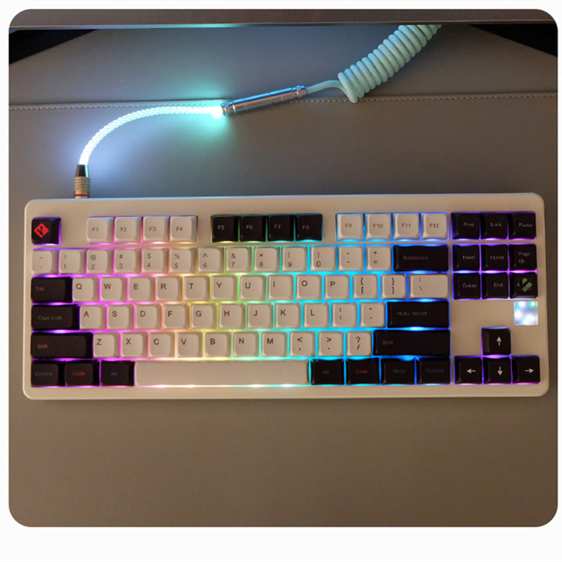 Cool Programmer Theme Keycaps 123 Keys XDA Profile PBT Sublimation For MX Switch Mechanical Keyboard