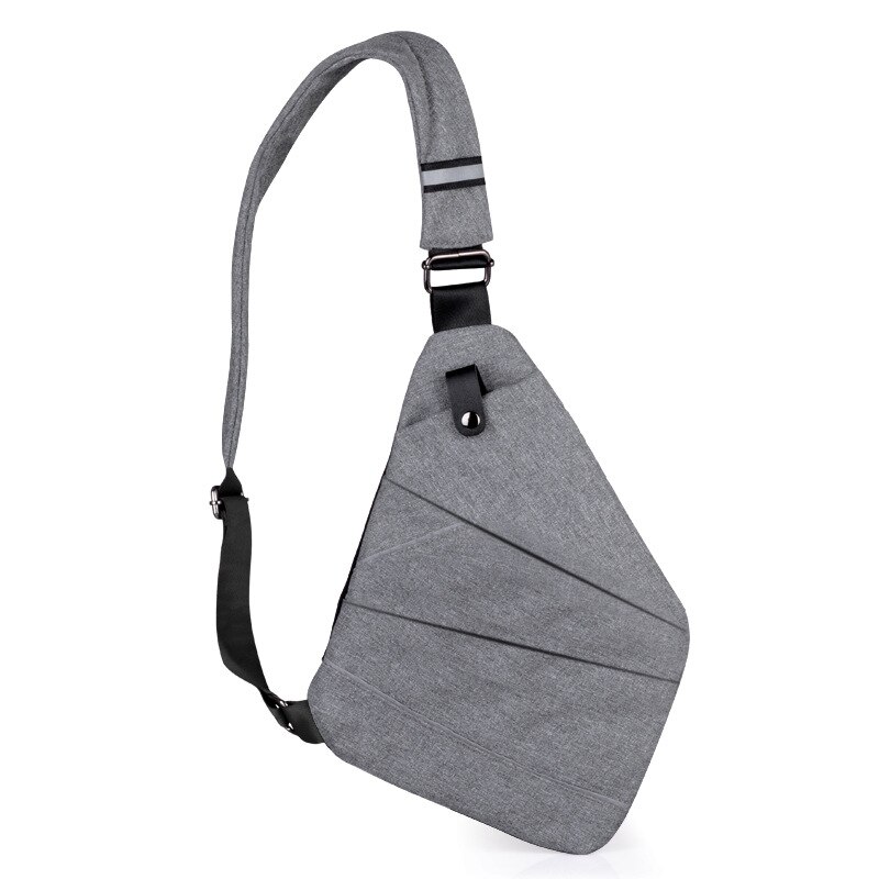 Wasserdicht Schlinge Leichte Lässige Daypack Crossbody Schulter Brust Tasche für Männer Junge Jugendliche Reise Anti Diebstahl Pack Daypack Taschen: grau