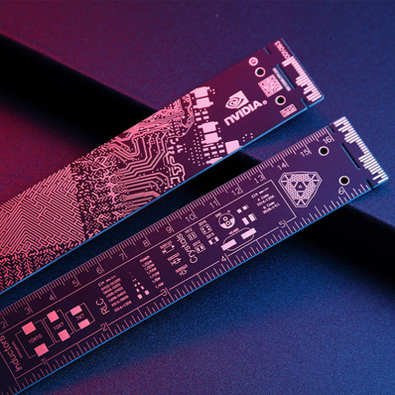 For NVIDIA/ROG Belief Ruler 30CM Gilded Paiting Republic of Gamers Faith PCB AMD/Intel Ruler DIY PC Accessories Measure Tool