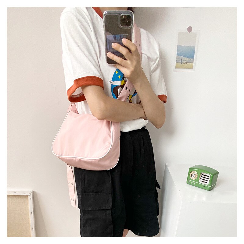 Dames Dagelijks Reizen Portablearmpit Tas Toevallige Polyester Vrouwen Hobos Kleine Onderarm Schoudertas Vrouwelijke Messenger Bags: pink