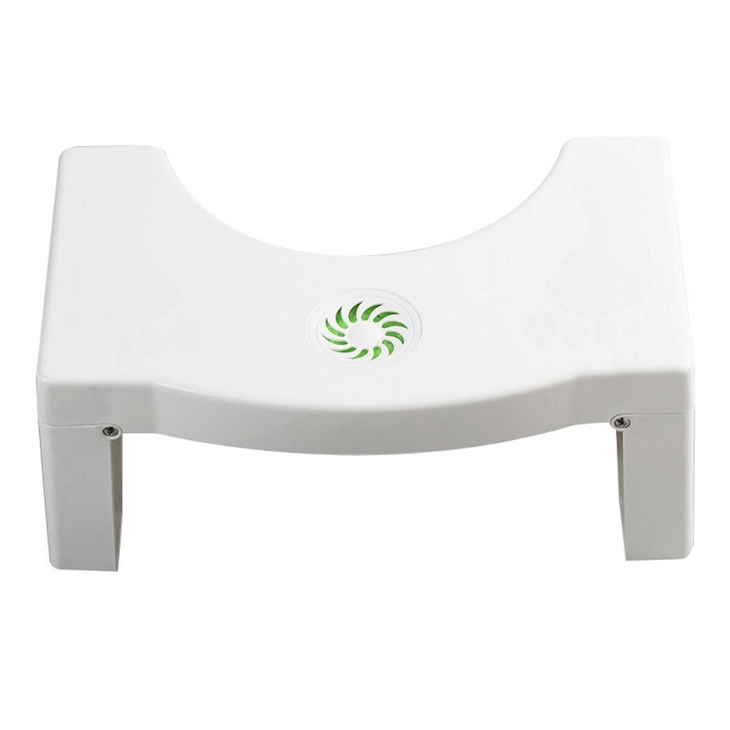 Toilet Pedestal Stool Foldable Bathroom Versatile Toilet White Stool 0.950kg: Default Title