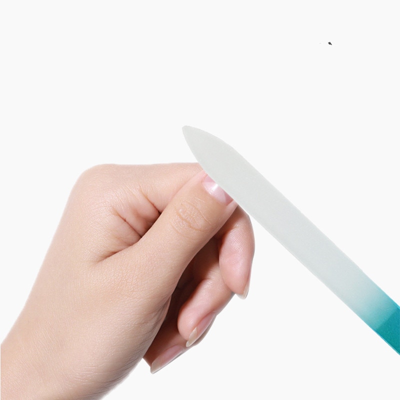 Premium glas neglefil med etui, krystal neglefil, salon manicure værktøj til naturlige negle, til kvinder piger