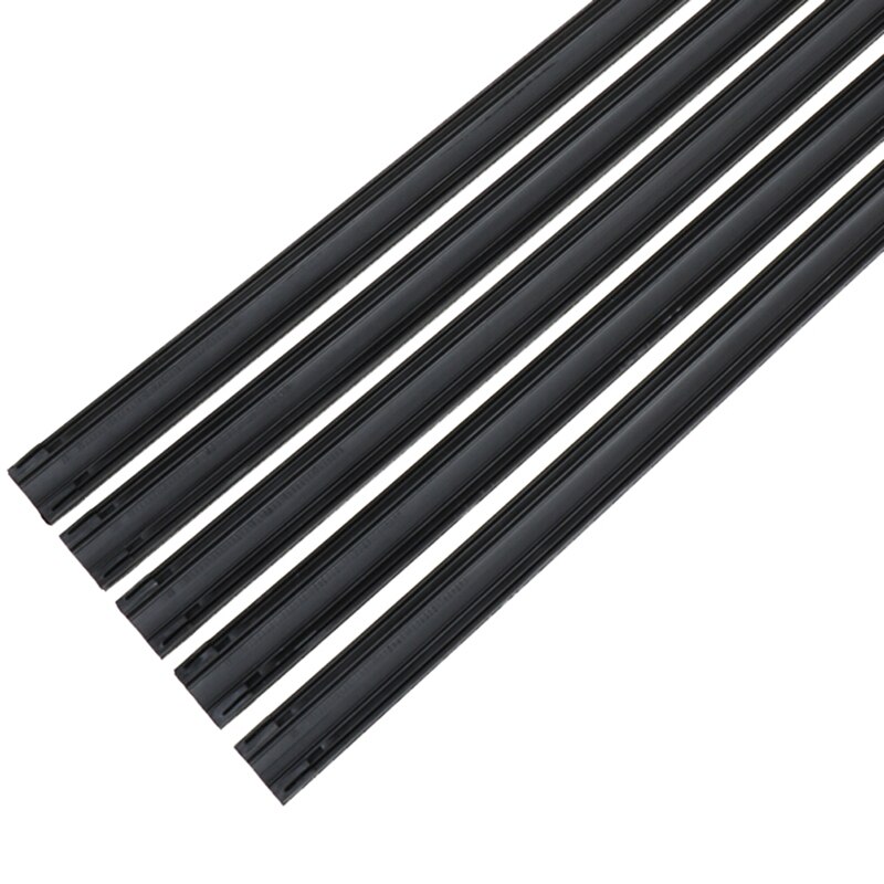 2Pcs Bone wiper strip 14/16/17/18/19/20/21/22" Car Windshield Metal U-type Wiper Blades Vehicle Insert Soft Rubber Strip Refill