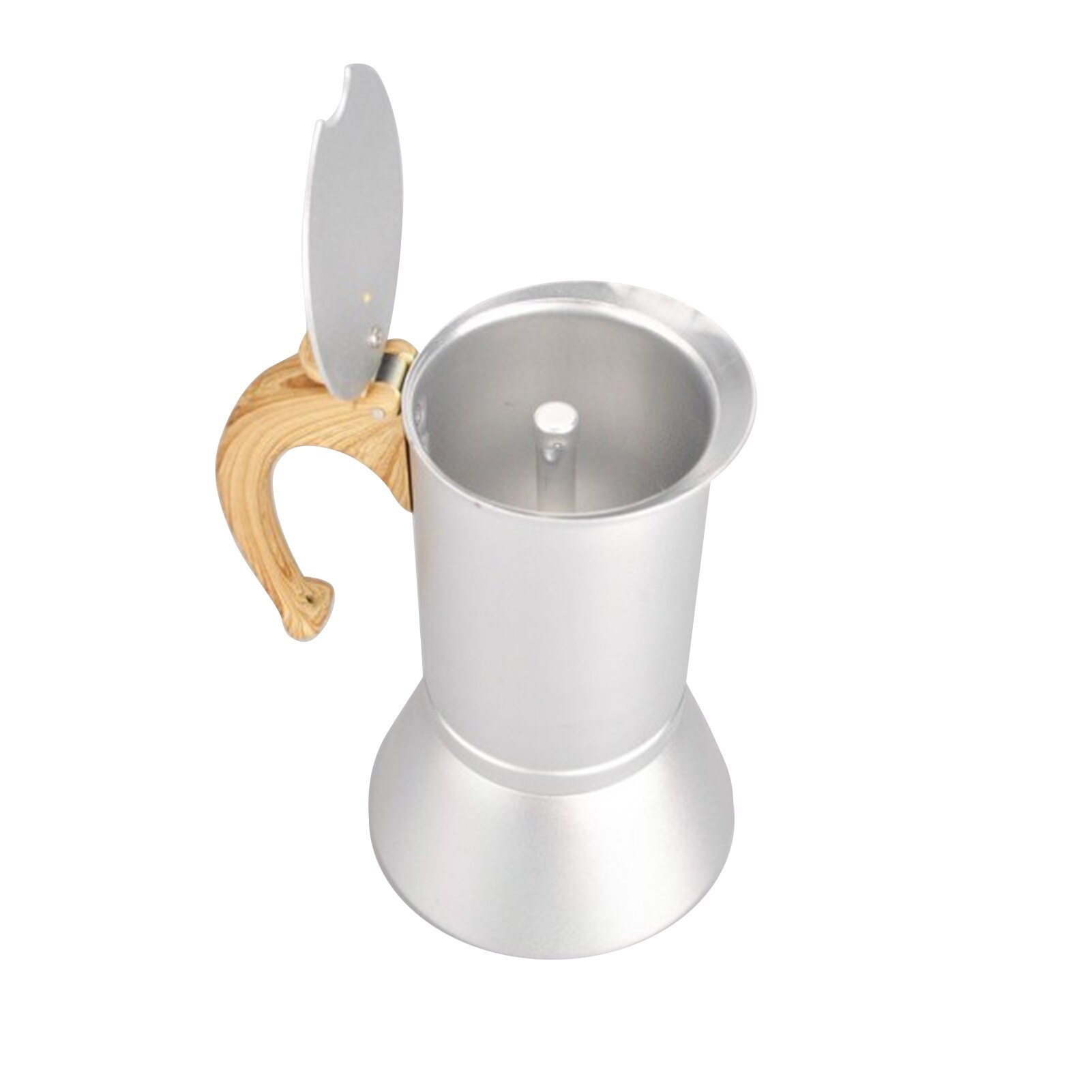 150ml Aluminum Coffee Maker Moka Pot With Wooden Handle Espresso Machine Household Mocha Pot For Gas Stove/Induction Stove