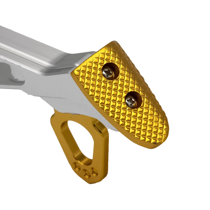 MotoLovee-CNC alumínio liga Kickstand para motocicleta, suporte lateral para Scooter, Street Standard