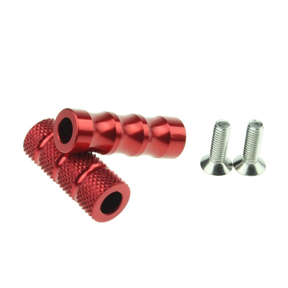 6mm Motorcycle Footrest Rearset Pedal Gear Shift Lever Foot Peg For Yamaha YZF R25 R1 R6 R3 R15 V3 MT07 MT09 Tracer 700 900: Red