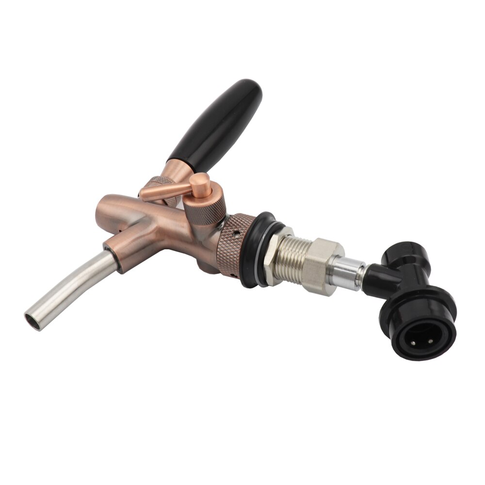 Bronze Beer Dispenser Tap Draft Beer Faucet With Short Shank Ball Lock Liquid Disconnect for Homebrew Corny Keg