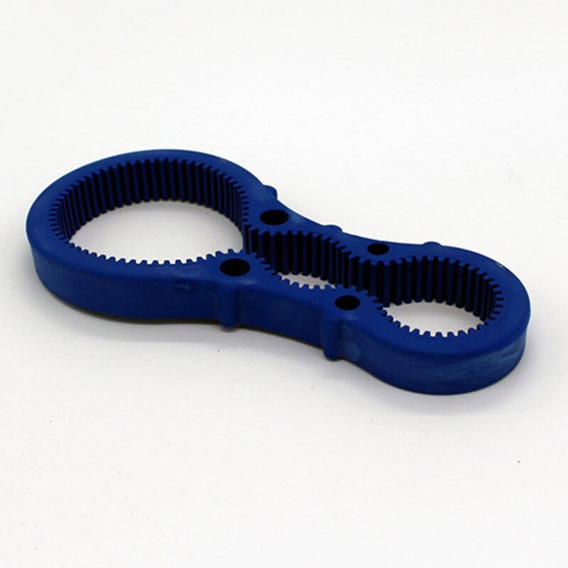 Jar Opener Multifunctionele Pot Deksels Fles Cap Grip Twister Rubber Opener Tool: BLUE