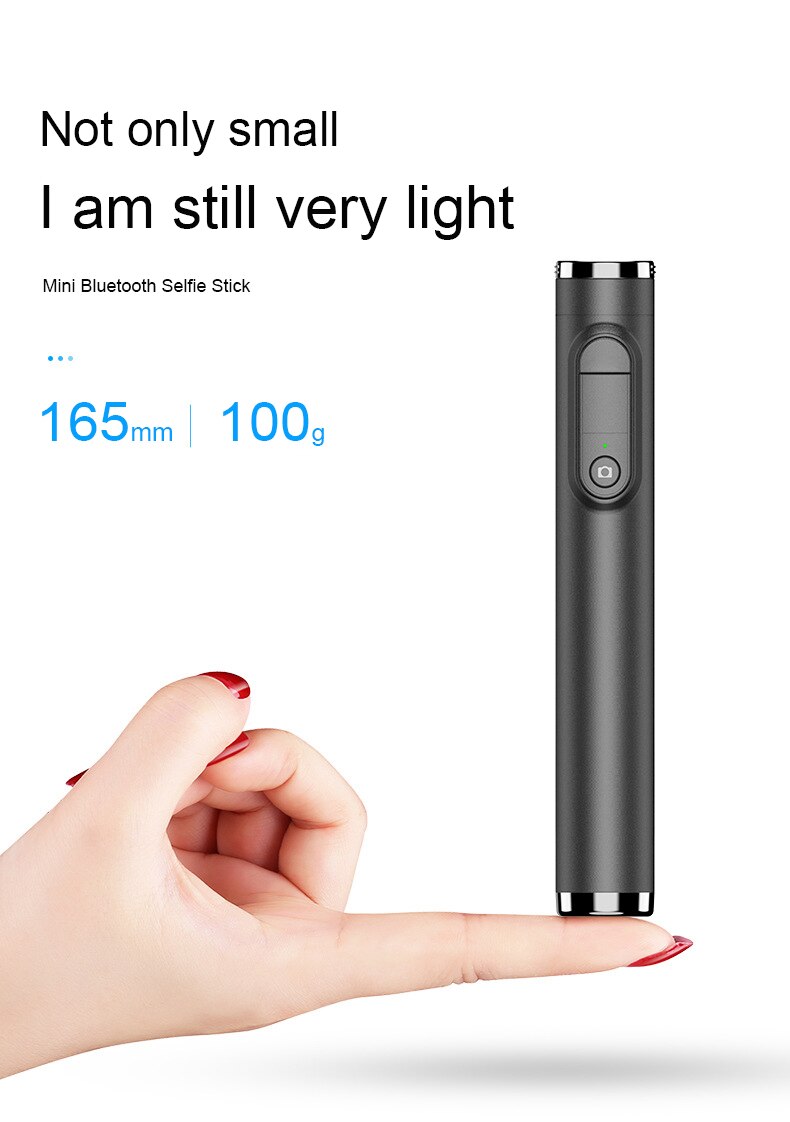 Selfie Stick Tripod - 665mm Extendable - Bluetooth Remote - Stabilizer for Live Streaming