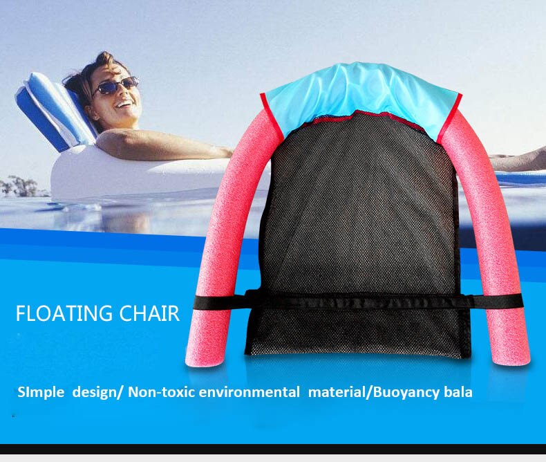 Float Zwembad Stoel Mesh Zwemmen Ring Bed Stoel Voor Kinderen/Volwassen Bed Seat Water Stoel Veilig Float Water zwembad Fun Party Zwembad Speelgoed: 001RED / Optie 1