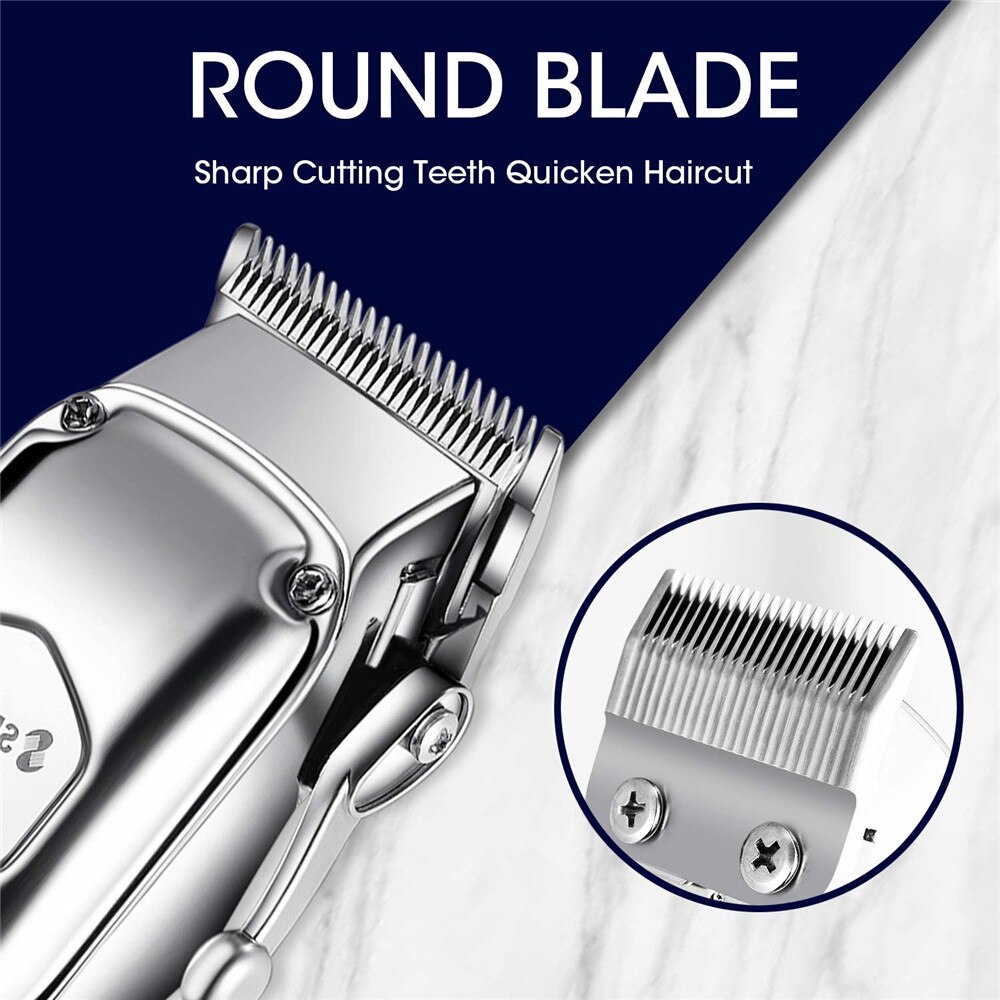 Barber Shop Hair Clipper All Metal Electric Hair Trimmer Men Beard Trimmer Haircut Machine Powerful Hair Cutting