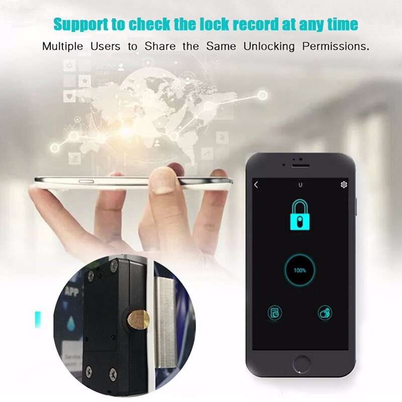 Bluetooth Smart Deurslot Kast Lade Keyless Draadloze Bluetooth Geïntegreerde Security Elektronisch Deurslot