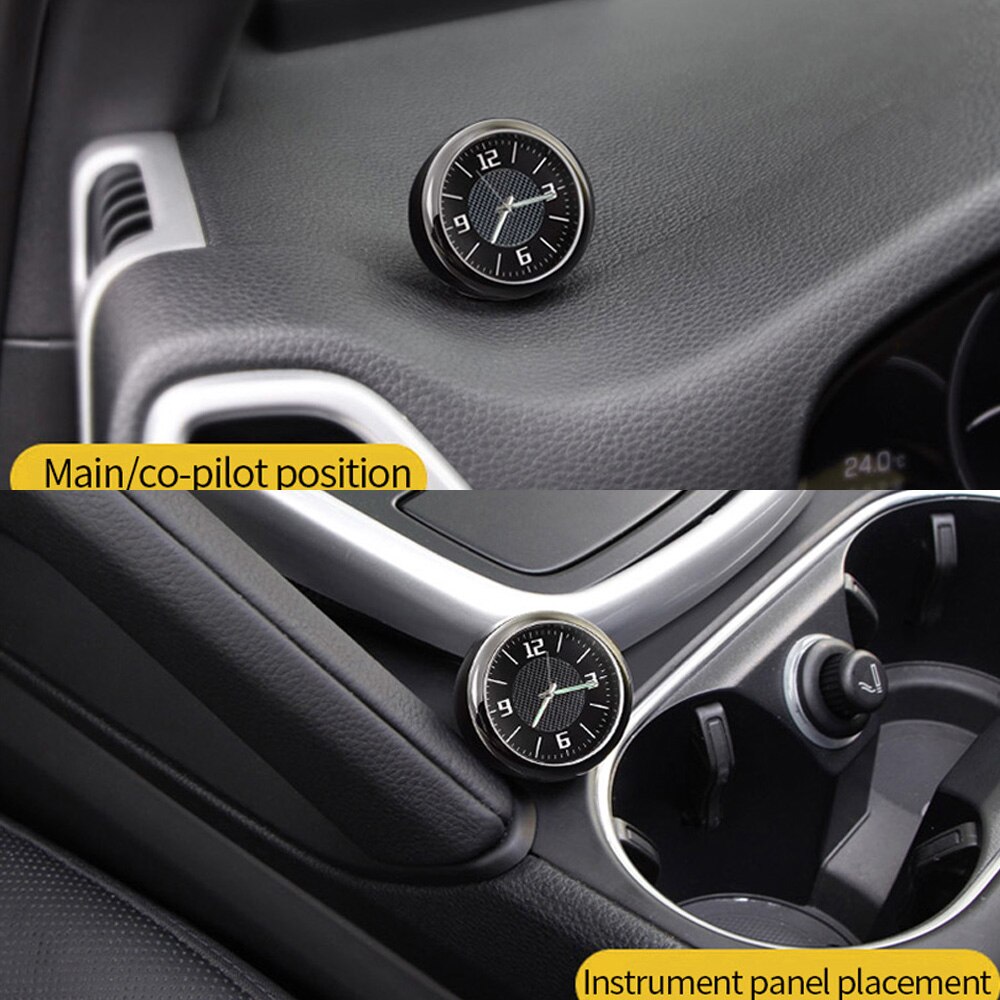 Auto decoratie elektronische meter auto klok uurwerk auto interieur ornament auto sticker horloge interieur in auto accessoires