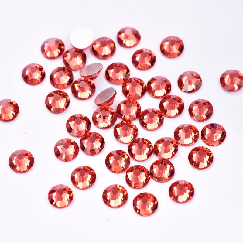 Padparadscha 1440 Stuks Super Glitter Crystal Nail Art Rhinestonesflatback Nonhot Fix Steentjes Lijm Op Nail Art DecorationsF0313