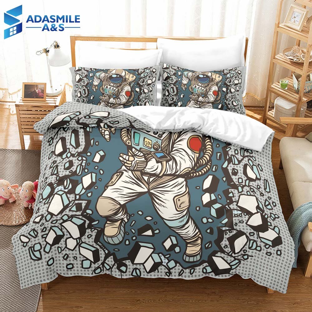 Beddengoed Set Digitale Afdrukken Nautische Beding Dekbedovertrek Zachte Comfortabele Jongens Beddengoed Ons Twin Queen