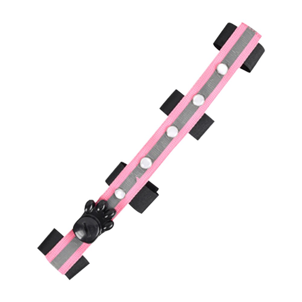 Equestrian Night Riding Multi-function Battery Powered Belt Led Luminous Straps Running Halter Accessories Horse Harness Neck: Pink