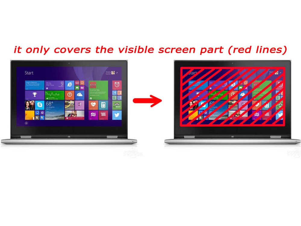 2X Anti-Glare 11.6 "Screen Protector Guard Cover Voor Dell Inspiron 11 3162 3168